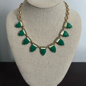 Elegant Green and Gold Necklace